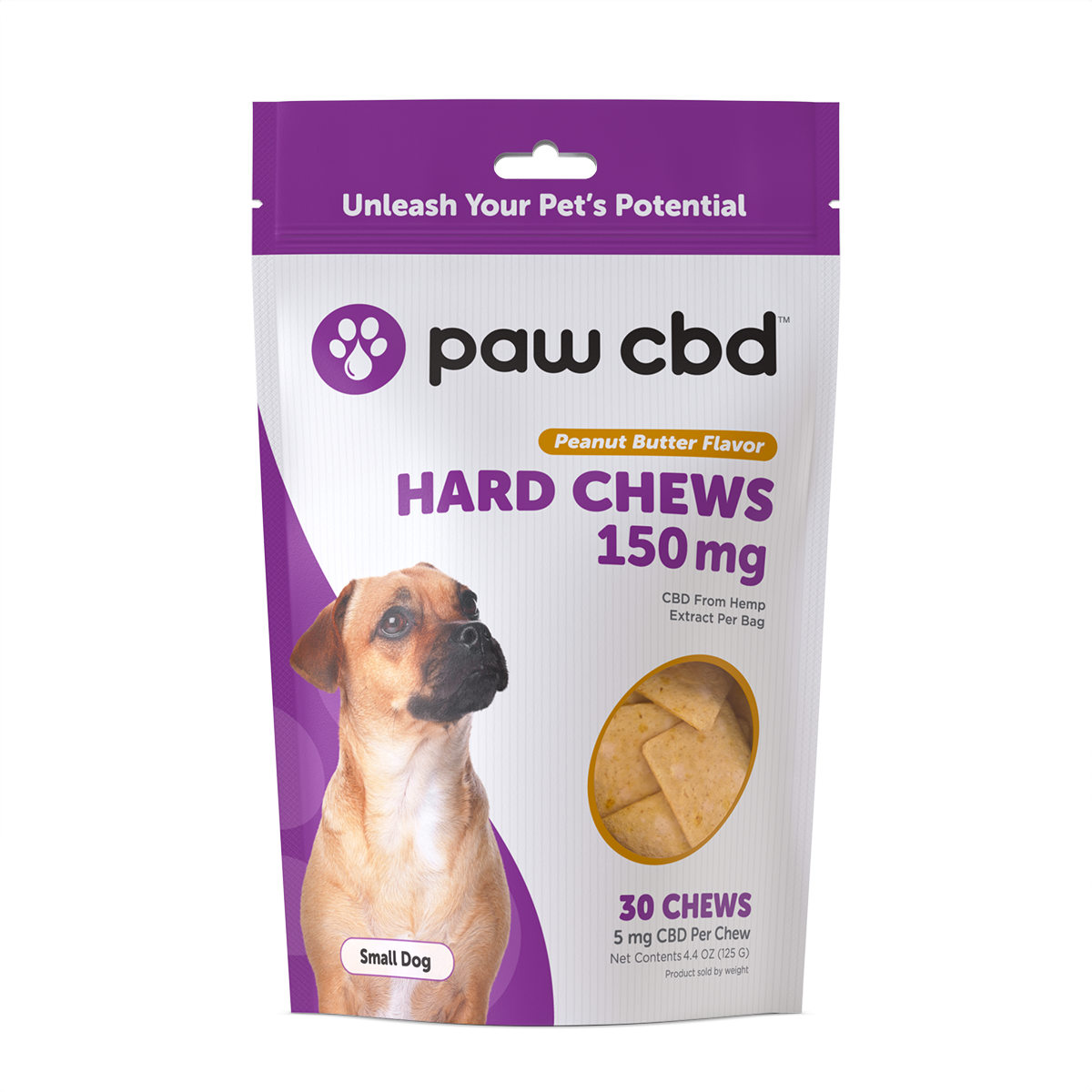 Paw CBD - CBD Dog Treats 30 Count Peanut Butter 150mg