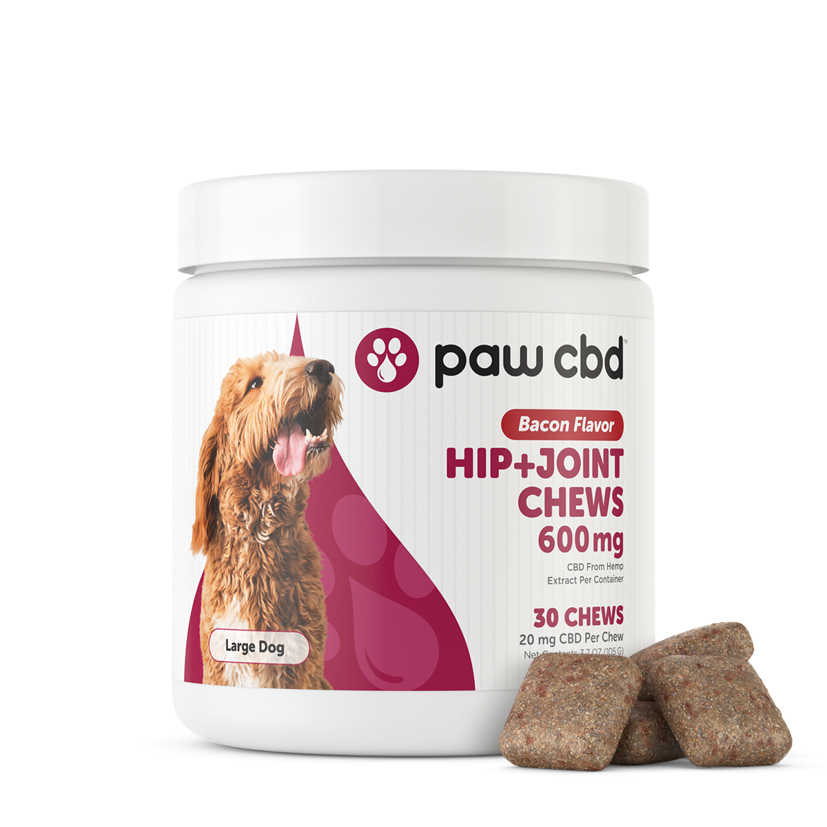 Paw CBD - Dog Soft Chews 30 Count Hip and Joint 600mg